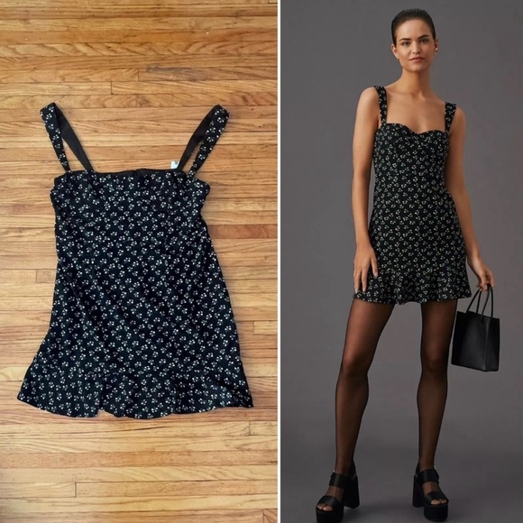 Hutch Ditsy Floral Corset Mini Dress